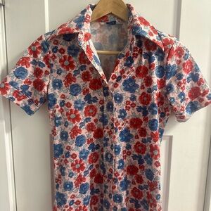 Floral Short Sleeve Women’s  Shirt